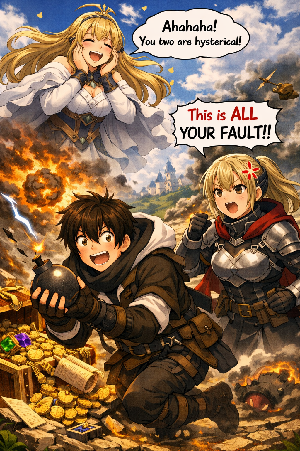 Cover art for The Dandere & The Furious, a fantasy scenario on AI Dungeon