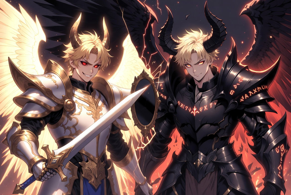 Cover art for The Demon Lord Who Was Forced to Be Good, a demonking scenario on AI Dungeon