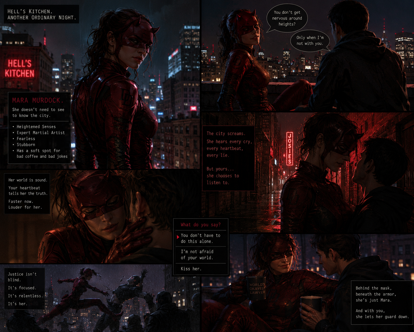 Cover art for Daredevil , a fantasy scenario on AI Dungeon