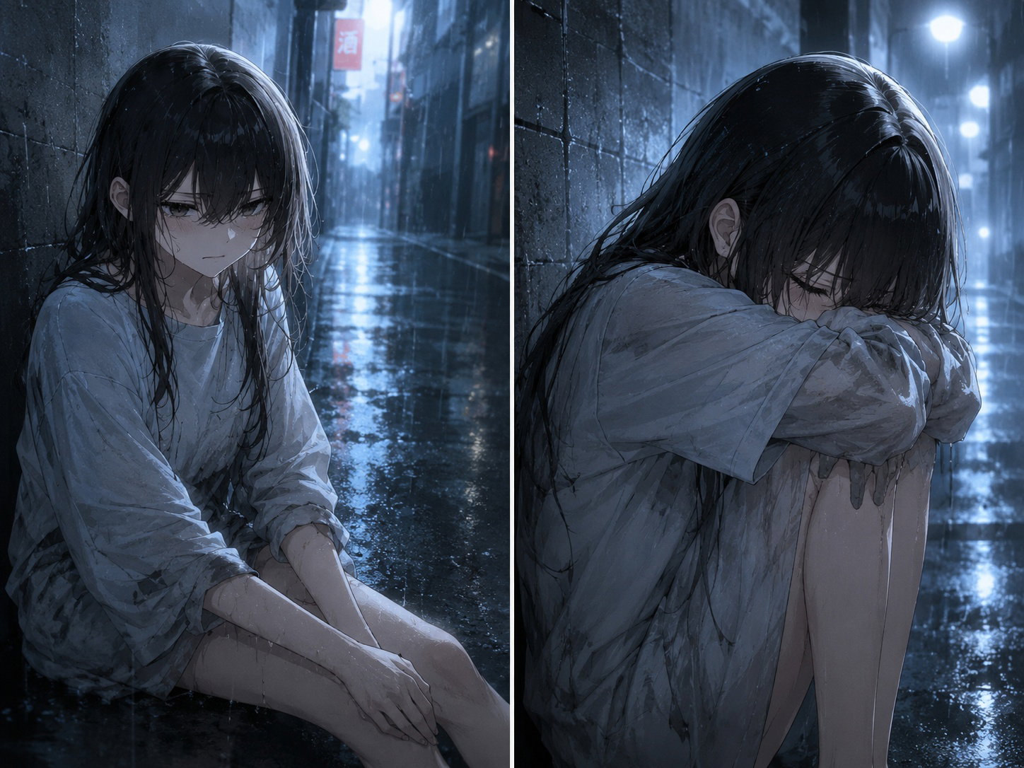 Cover art for Bully to Homeless Girl, a homeless scenario on AI Dungeon