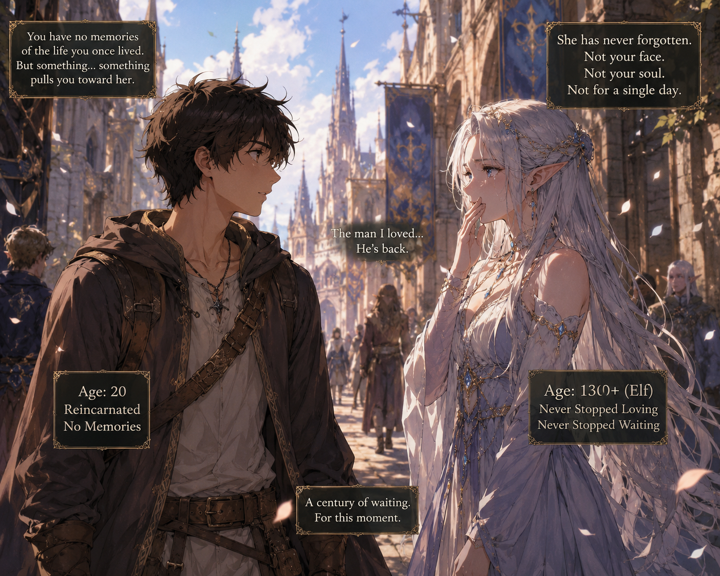 Cover art for The Elf Who Waited, a romance scenario on AI Dungeon