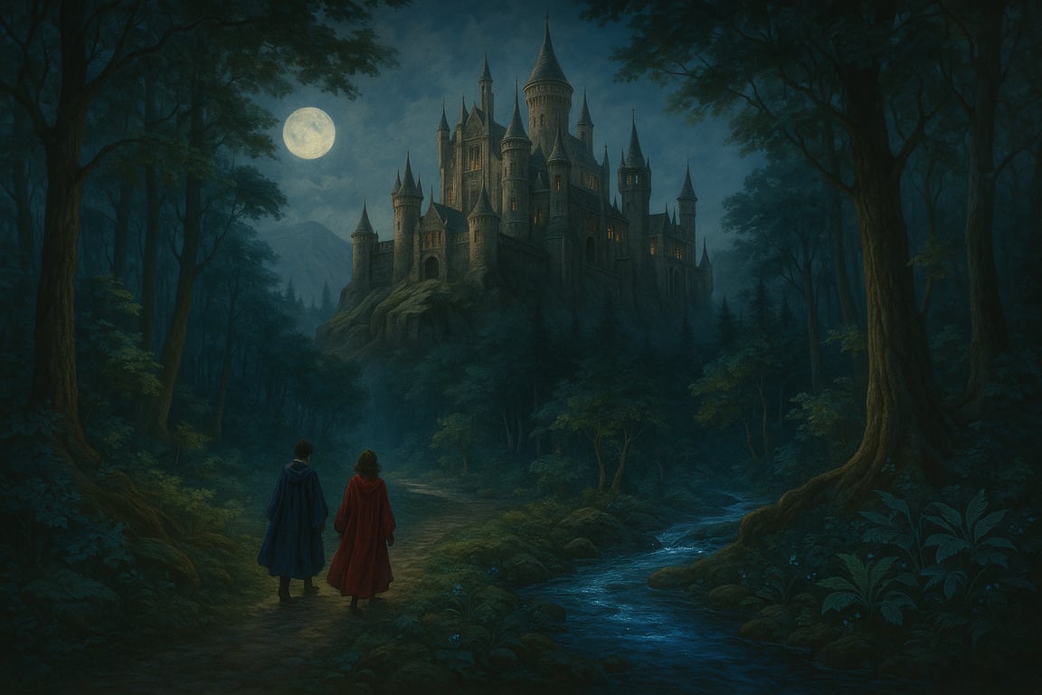 Cover art for Wizarding World 21st Century, a wizarding world scenario on AI Dungeon