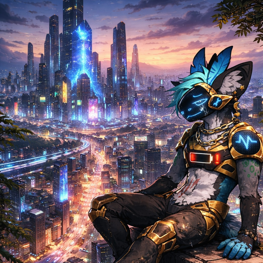 Cover art for Cybernetic fluctuations , a horror combat mystery scenario on AI Dungeon