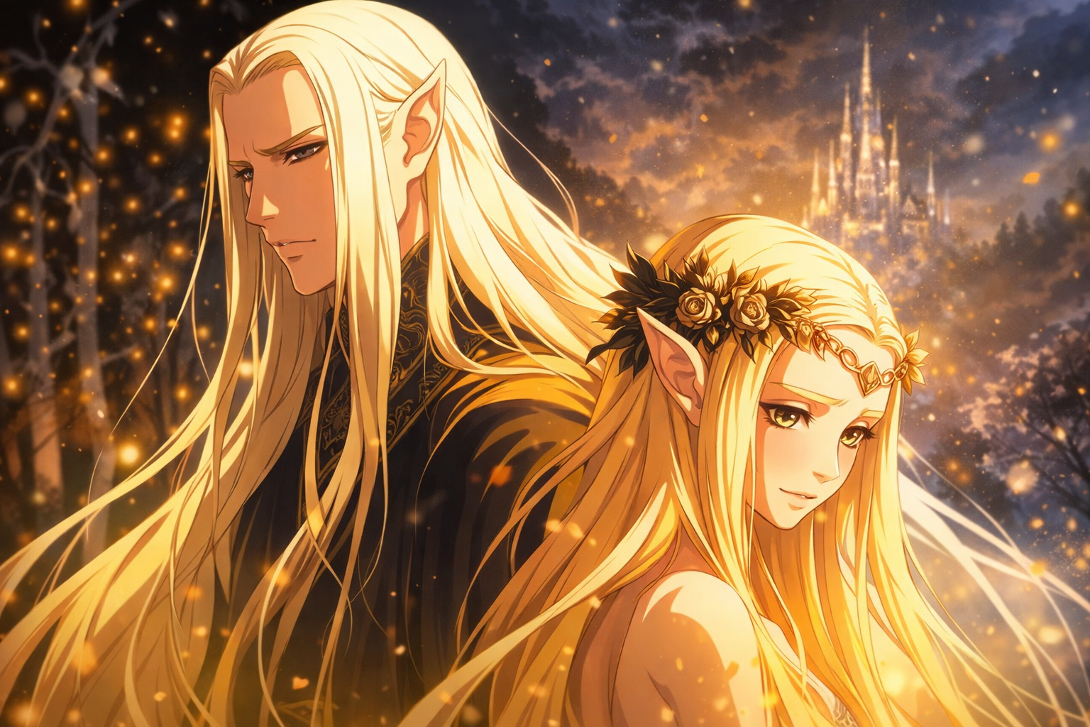Cover art for Echoes of the Woodland, a lord of the rings scenario on AI Dungeon