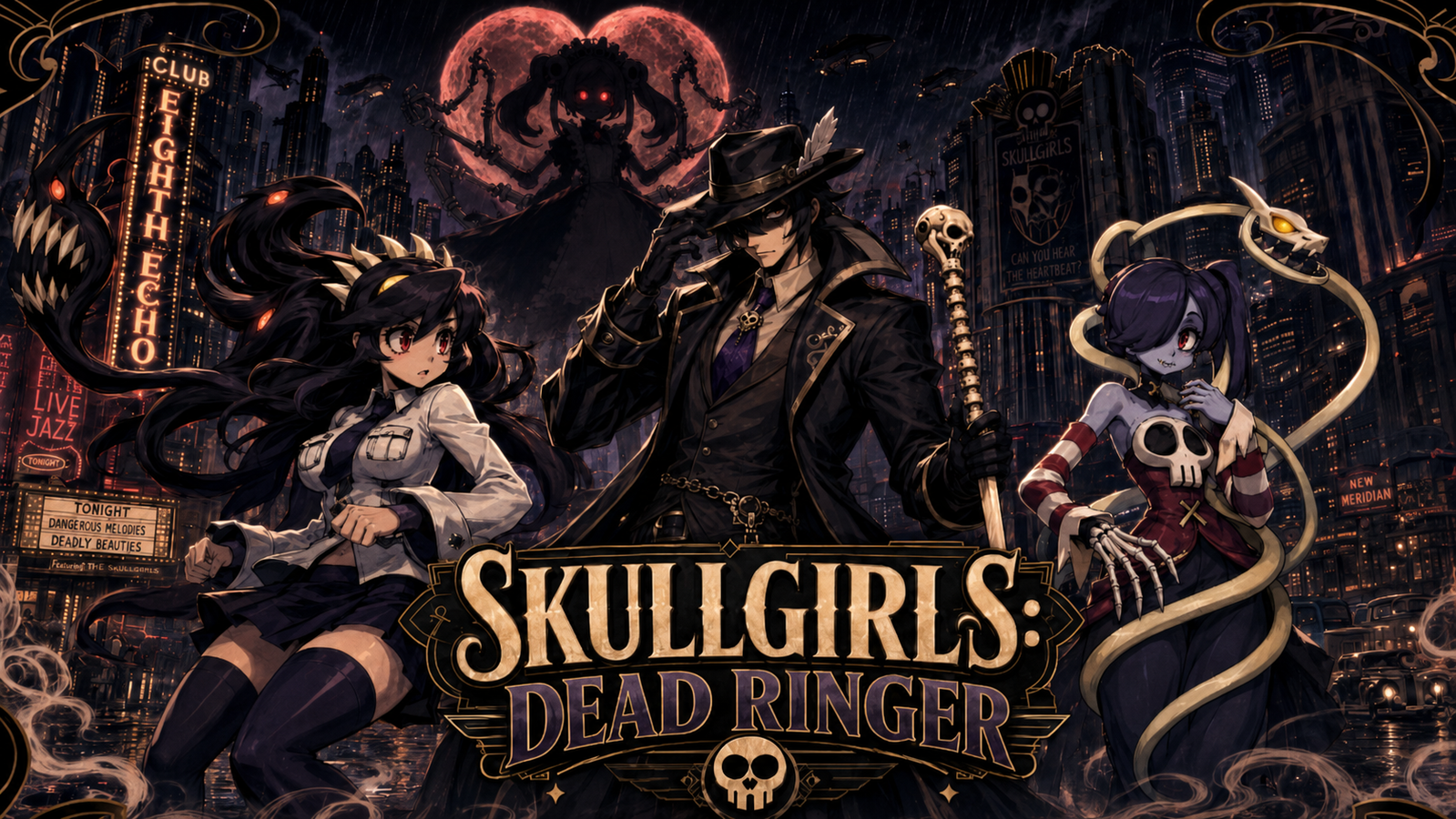 Cover art for Skullgirls: Dead Ringer, a skullgirls scenario on AI Dungeon