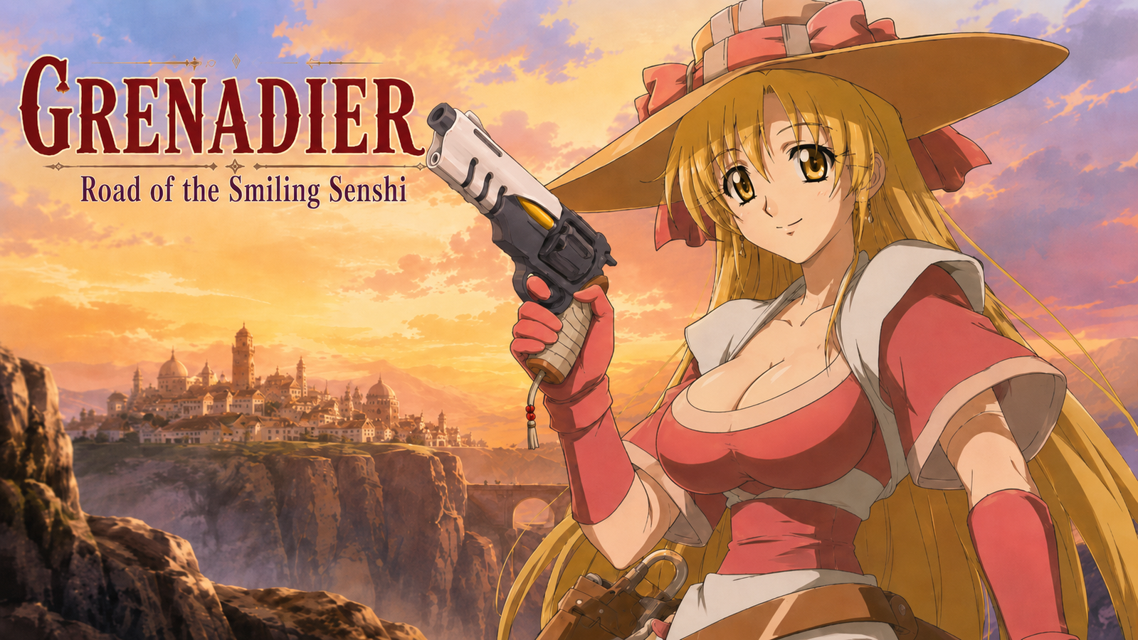 Cover art for Grenadier: Road of the Smiling Senshi, an anime scenario on AI Dungeon