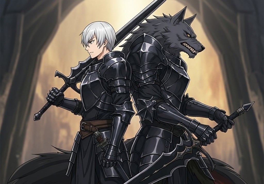Cover art for Tainted Knights: Blessed and Possessed, a dark fantasy scenario on AI Dungeon