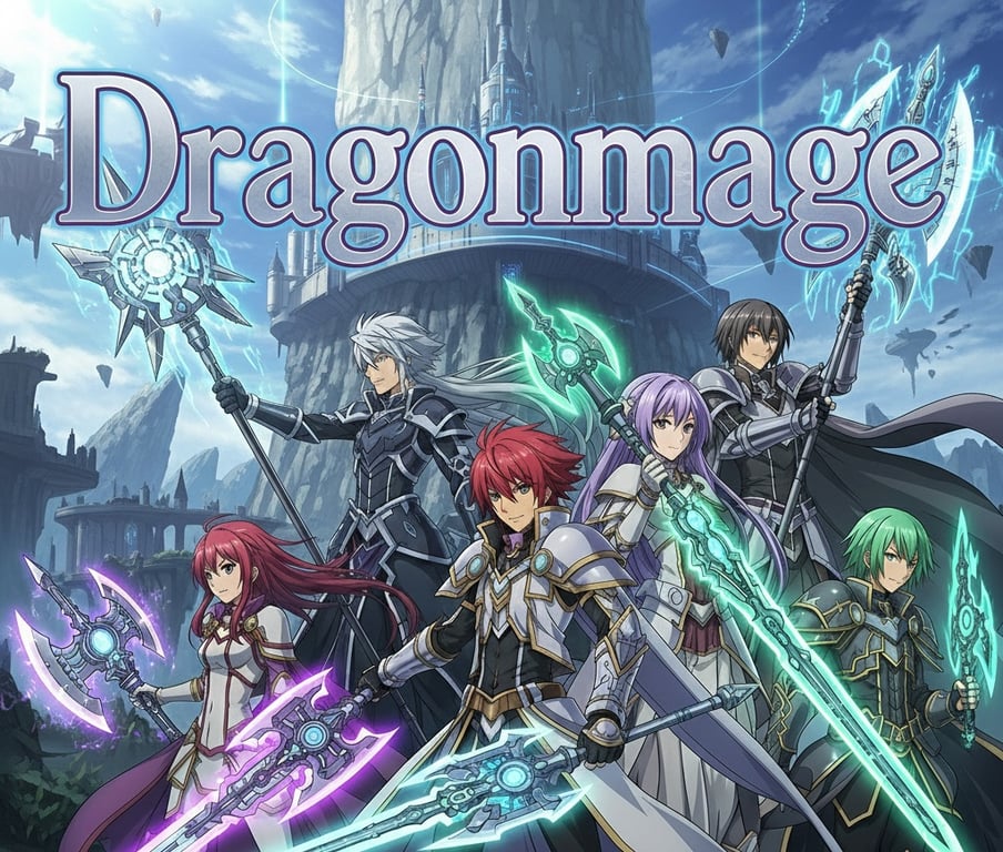 Cover art for Dragonmage, a science fantasy scenario on AI Dungeon