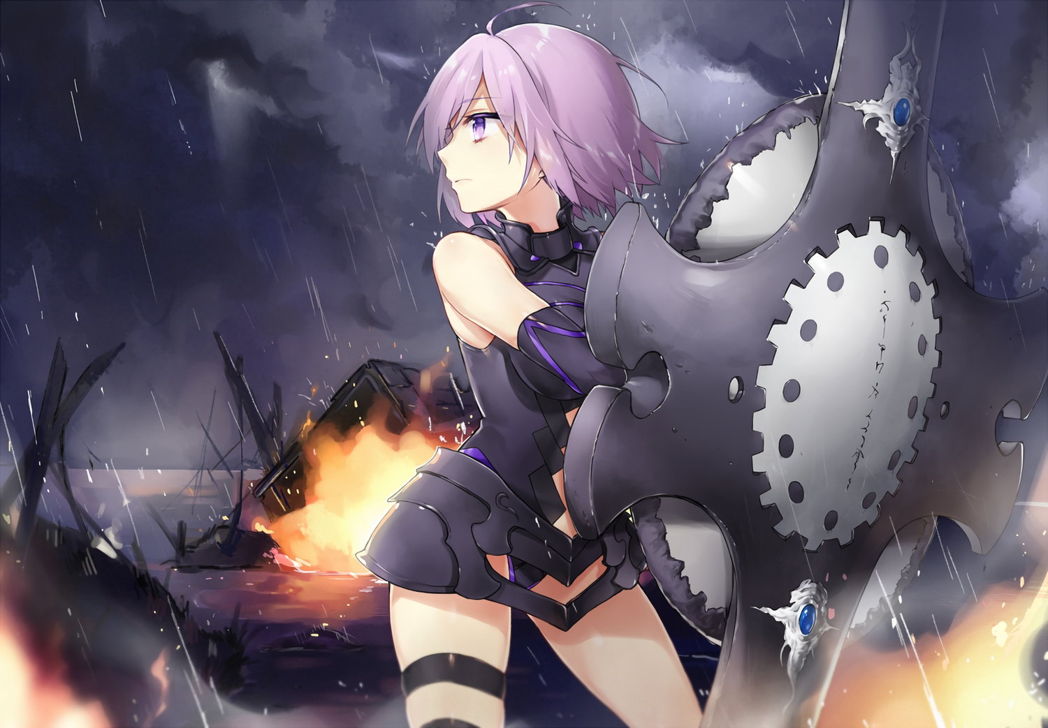 Cover art for Fate: When The Rain Begins to Fall, a fate scenario on AI Dungeon