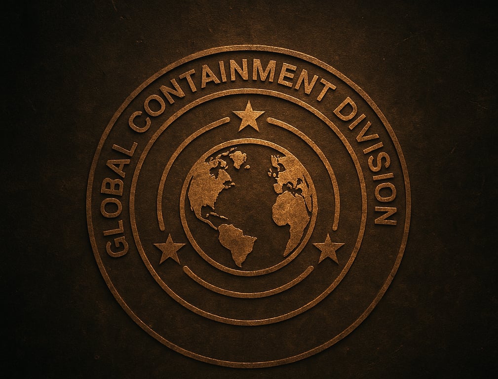 Cover art for Global Containment Division, a sci fi scenario on AI Dungeon