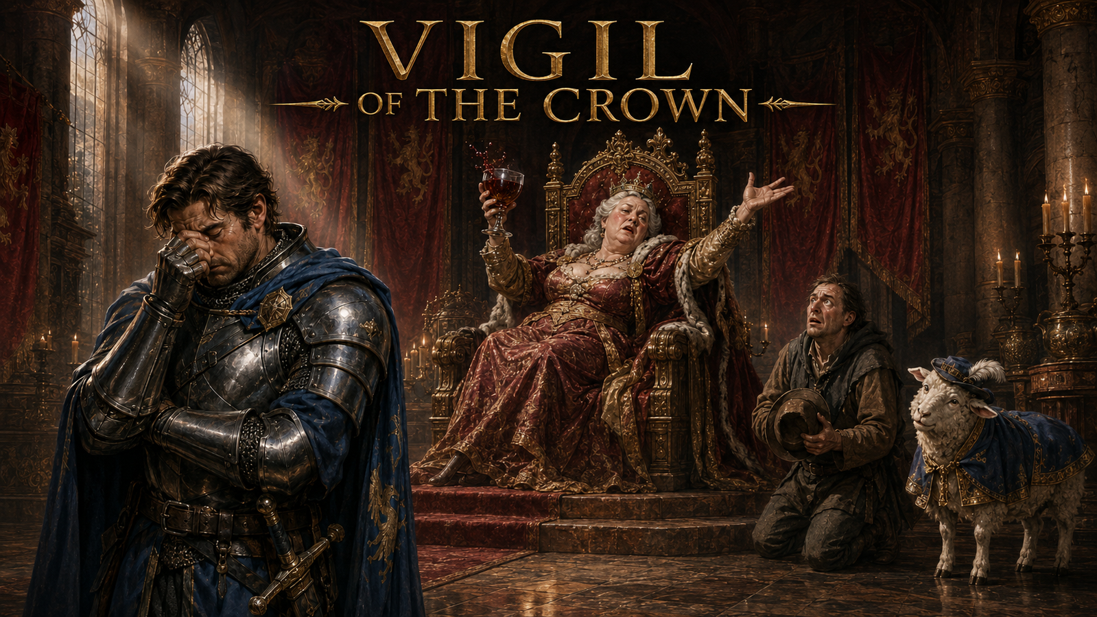 Cover art for Vigil of the Crown, a kingdom scenario on AI Dungeon