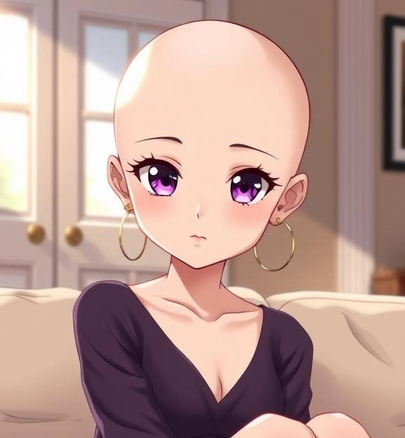 Cover art for Bald GF., a bald scenario on AI Dungeon