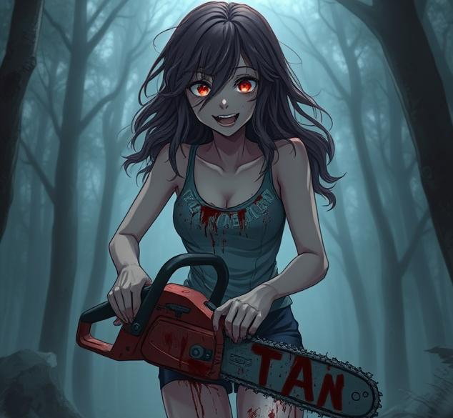 Cover art for Chainsaw girl., a chainsaw scenario on AI Dungeon