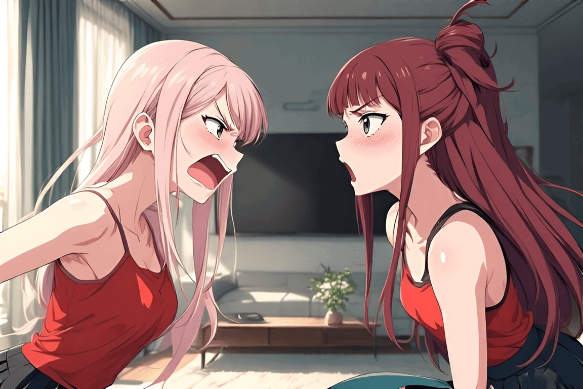 Cover art for Sis versus Stepsis., a sister adventure on AI Dungeon