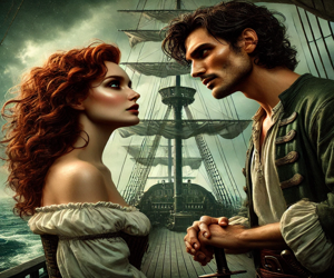 Cover art for Storm Chaser's Tempest, a pirates scenario on AI Dungeon