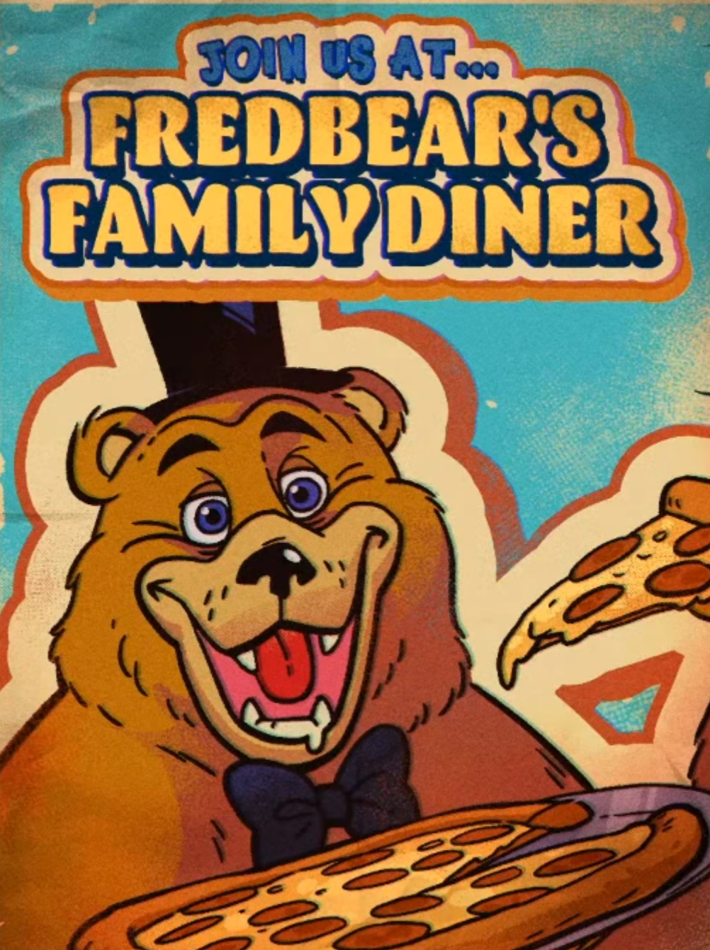 Cover art for Fredbear's Family Diner, a five nights at freddys scenario on AI Dungeon