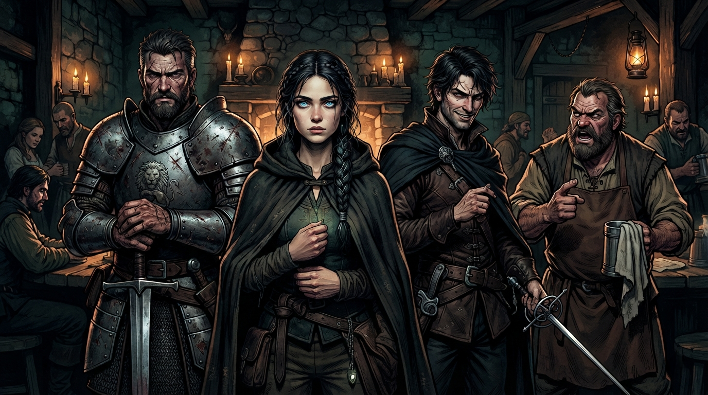 Cover art for The Crown's Prey, a historical drama scenario on AI Dungeon