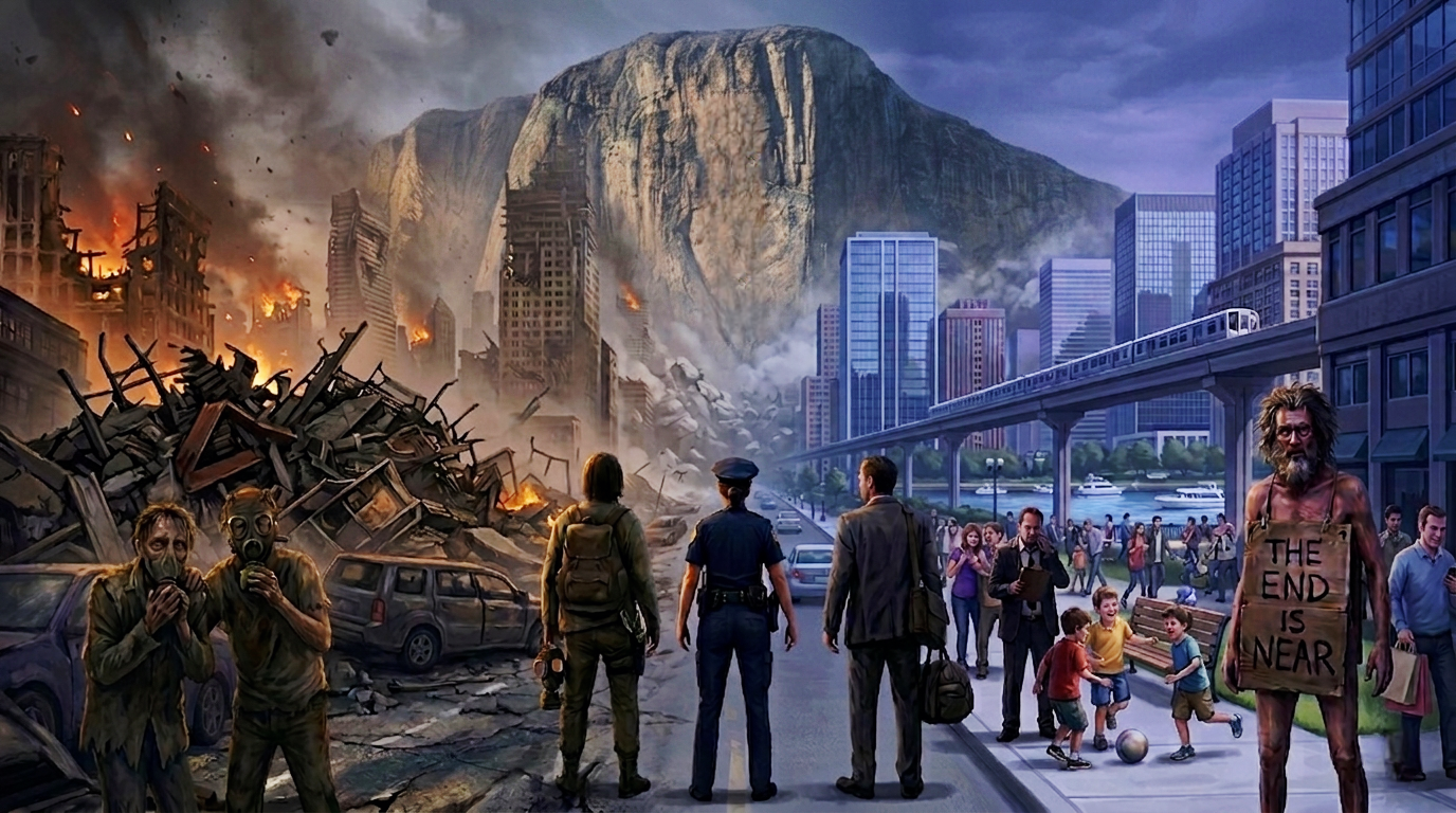 Cover art for A Creeping Apocalypse, an apocalypse scenario on AI Dungeon