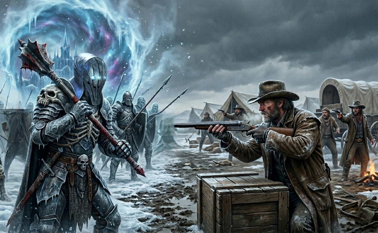 Cover art for White Frost Redemption, a journey scenario on AI Dungeon