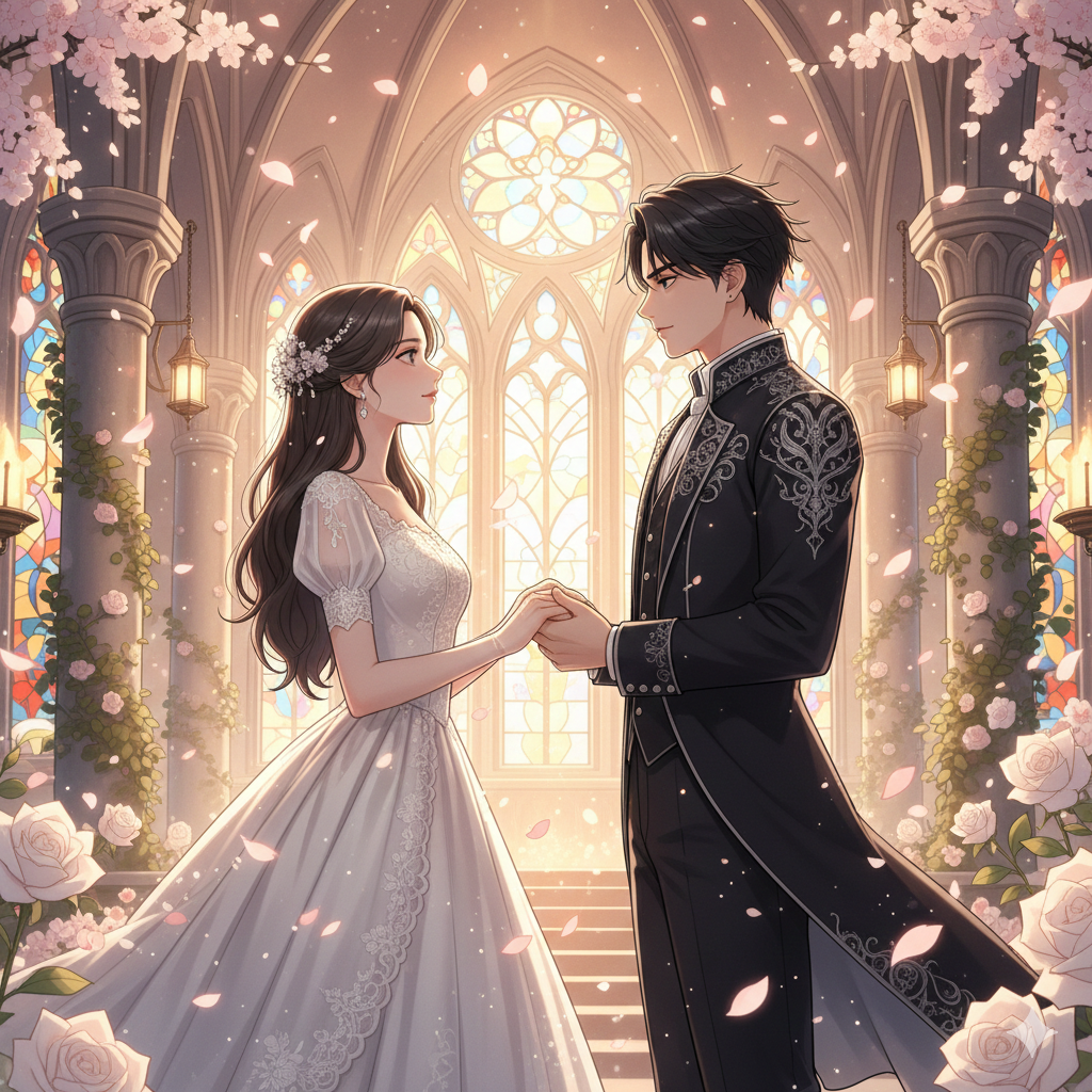 Cover art for Fated Marriage Arrangement: Modern or Myth?, a romance scenario on AI Dungeon
