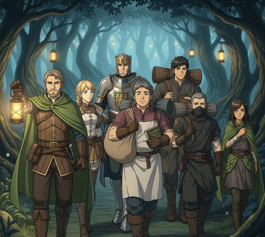 Cover art for Expedition to the Great Forest, a fantasy scenario on AI Dungeon