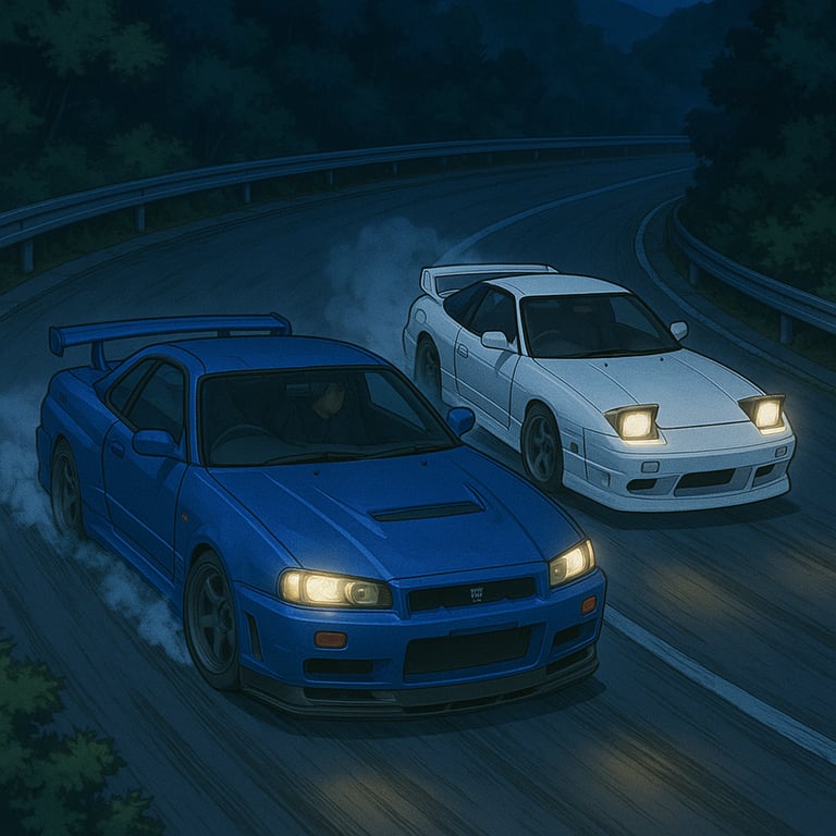 Cover art for Initial D- King of the passes, a street racing scenario on AI Dungeon