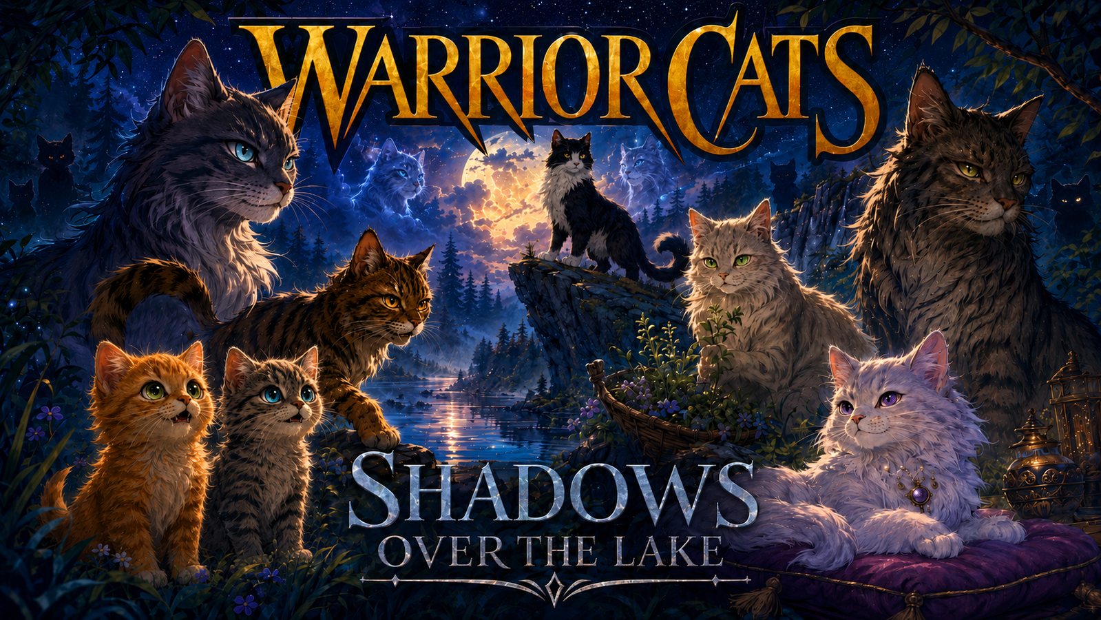 Cover art for Warrior Cats: Shadows Over the Lake, an adventure world on Voyage