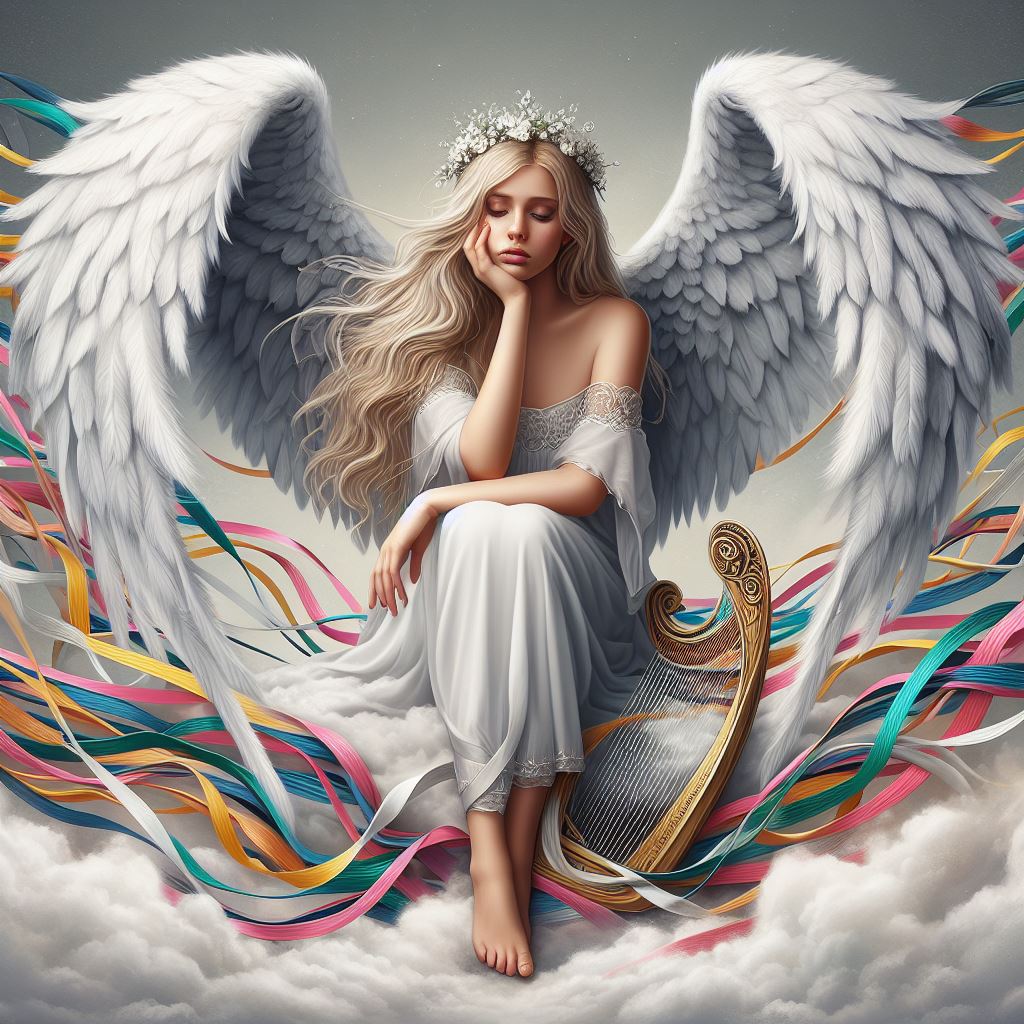 Cover art for Amnesic fallen angel, an angel scenario on AI Dungeon