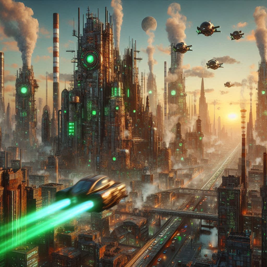Cover art for Atompunk 2086, an atompunk scenario on AI Dungeon