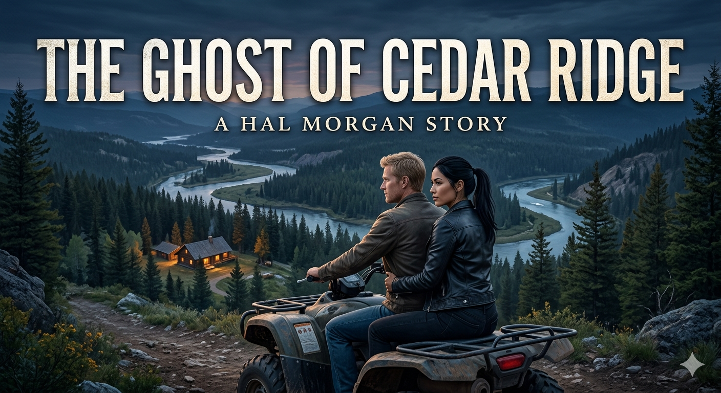 Cover art for P. The Ghost of Cedar Ridge - Trust in Pieces , an autocards adventure on AI Dungeon