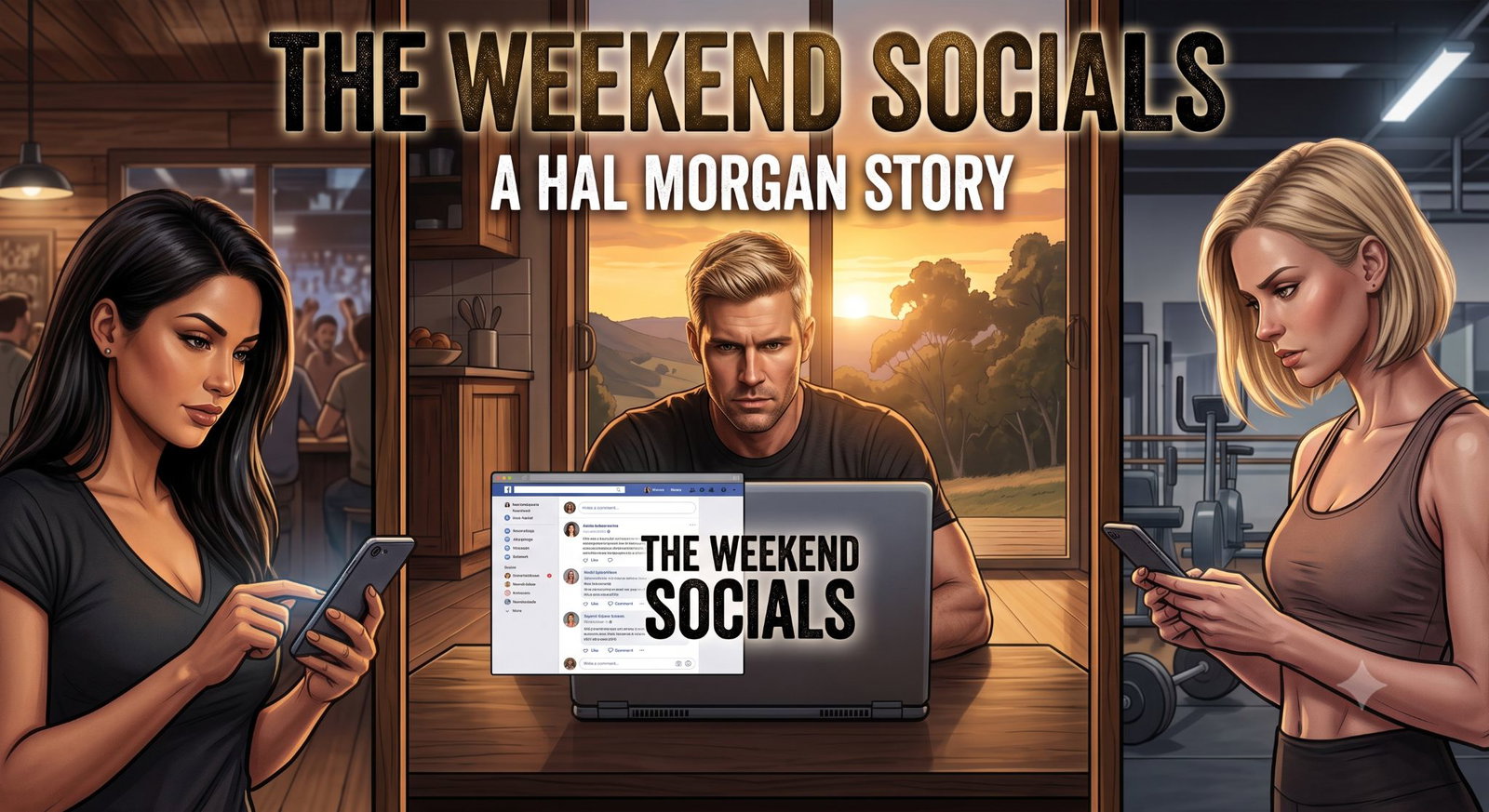 Cover art for P. The Weekend Socials - Till I lose count, a romance adventure on AI Dungeon