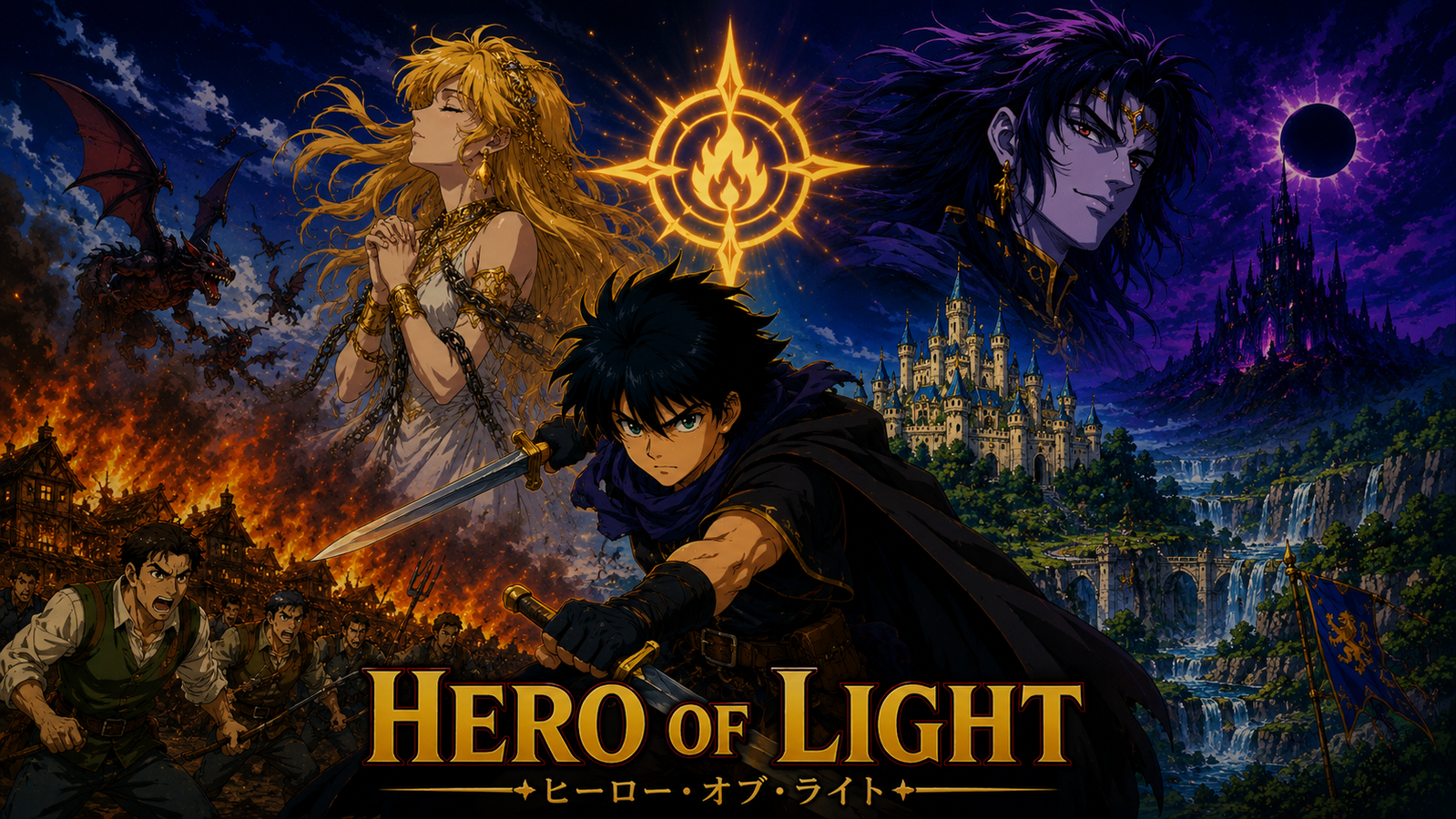 Cover art for Hero of Light!, a fantasy scenario on AI Dungeon