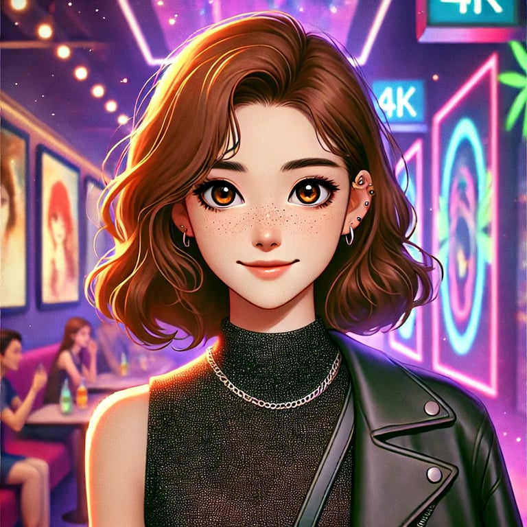 Cover art for Mia- Neon Nights, a club scenario on AI Dungeon