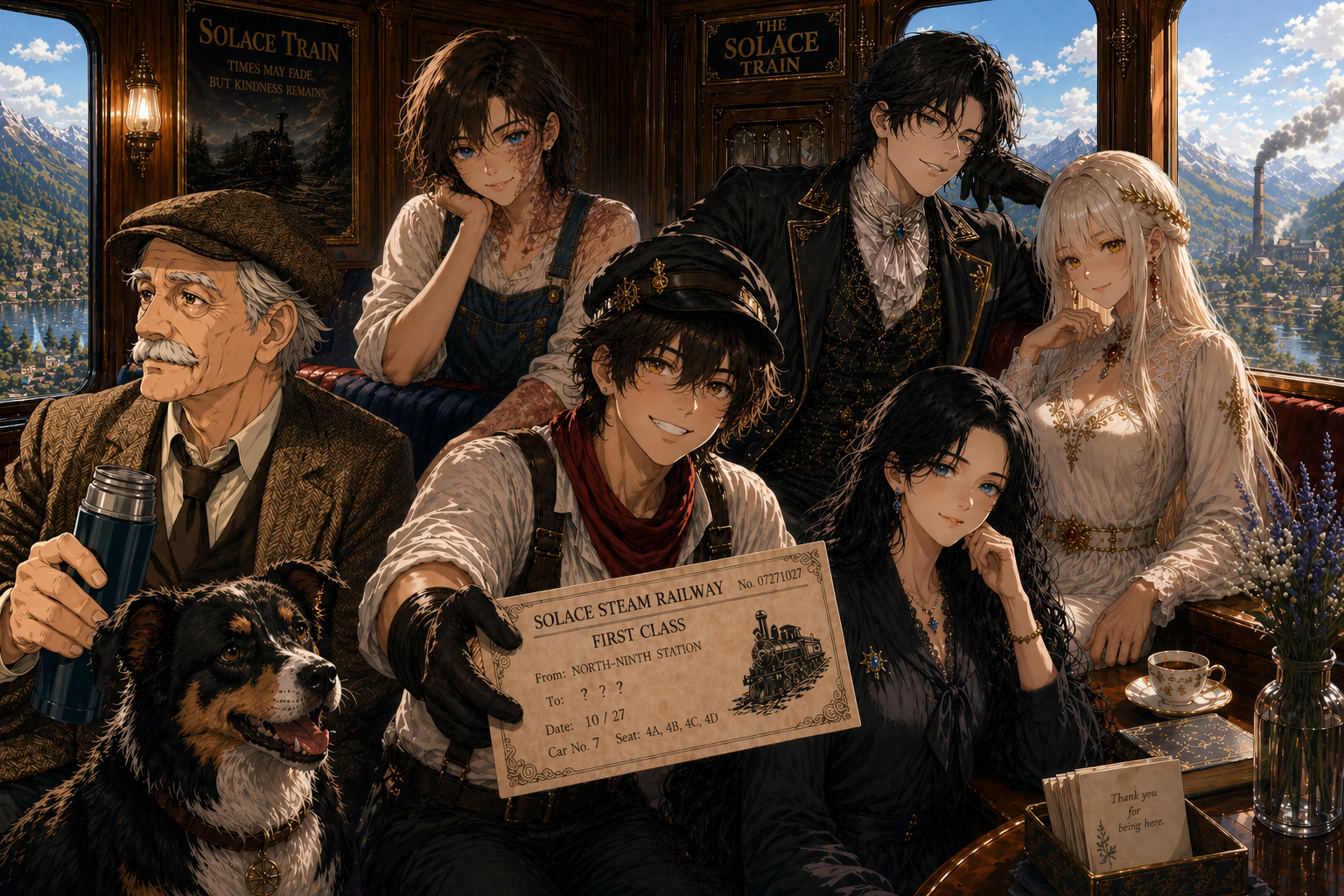 Cover art for Every Seat Tells a Story, a train scenario on AI Dungeon