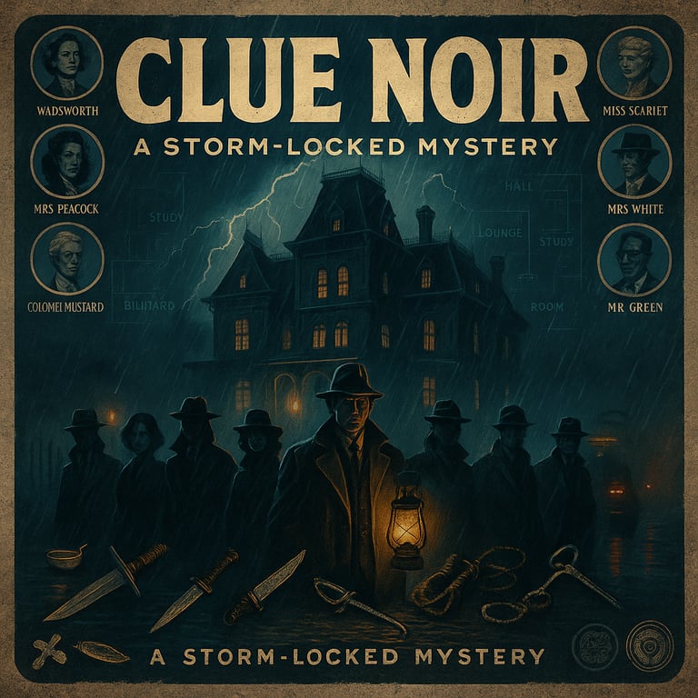 Cover art for Clue Noir, a noir scenario on AI Dungeon