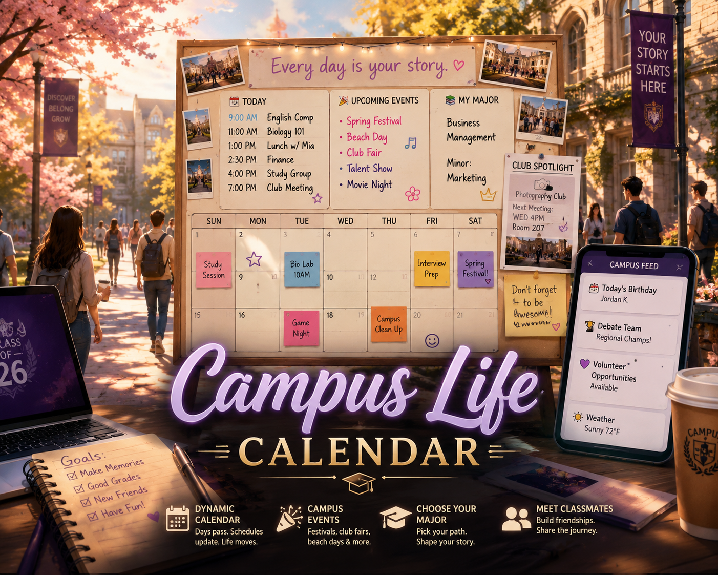 Cover art for Calendar/Event Script, a calendar scenario on AI Dungeon