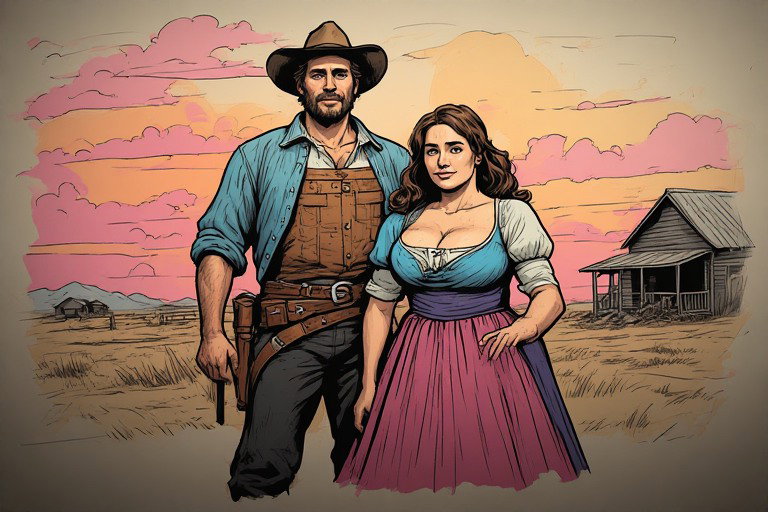 Cover art for The Frontier Grows with Us, a western scenario on AI Dungeon