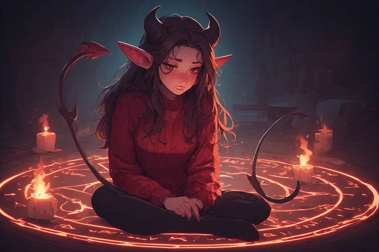 Cover art for Succubus, Not Quite, a succubus scenario on AI Dungeon