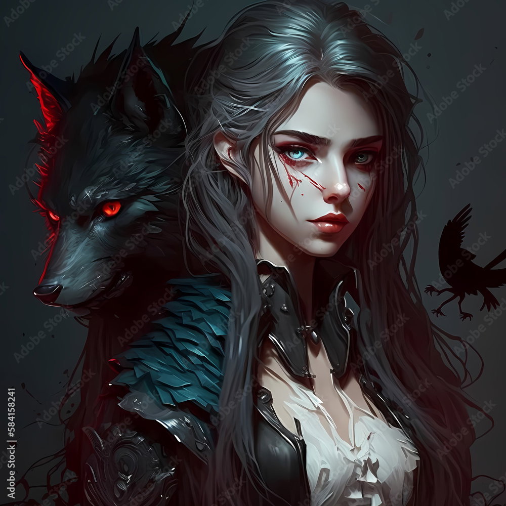 Cover art for The wolves true-love. on AI Dungeon