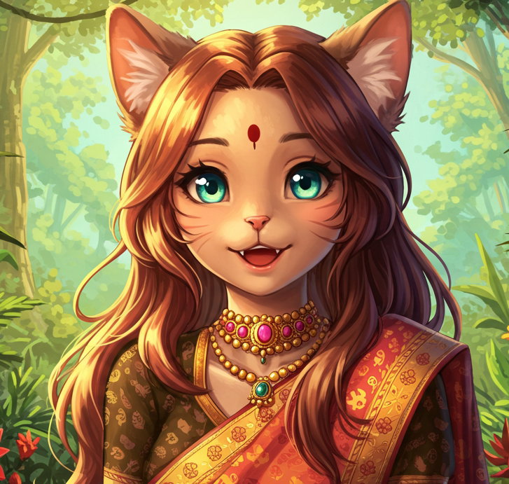 Cover art for The Ramanyaa, a catgirl scenario on AI Dungeon