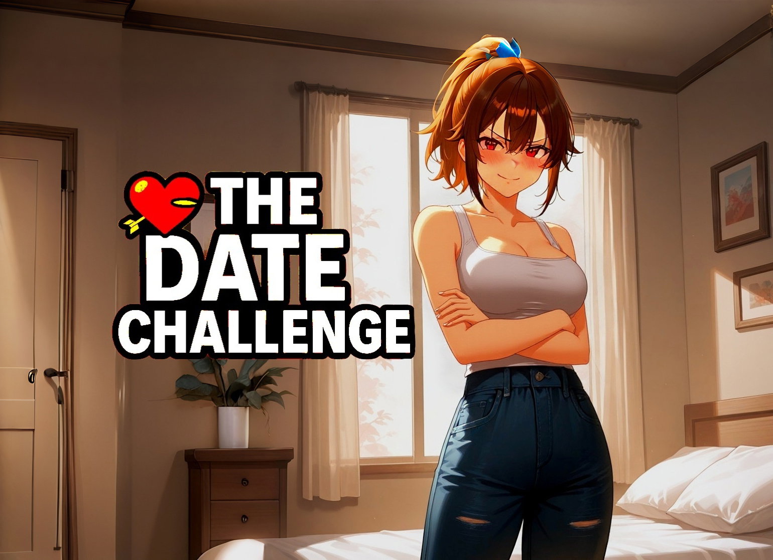 Cover art for π₯The Date Challengeπ₯, a tomboy scenario on AI Dungeon