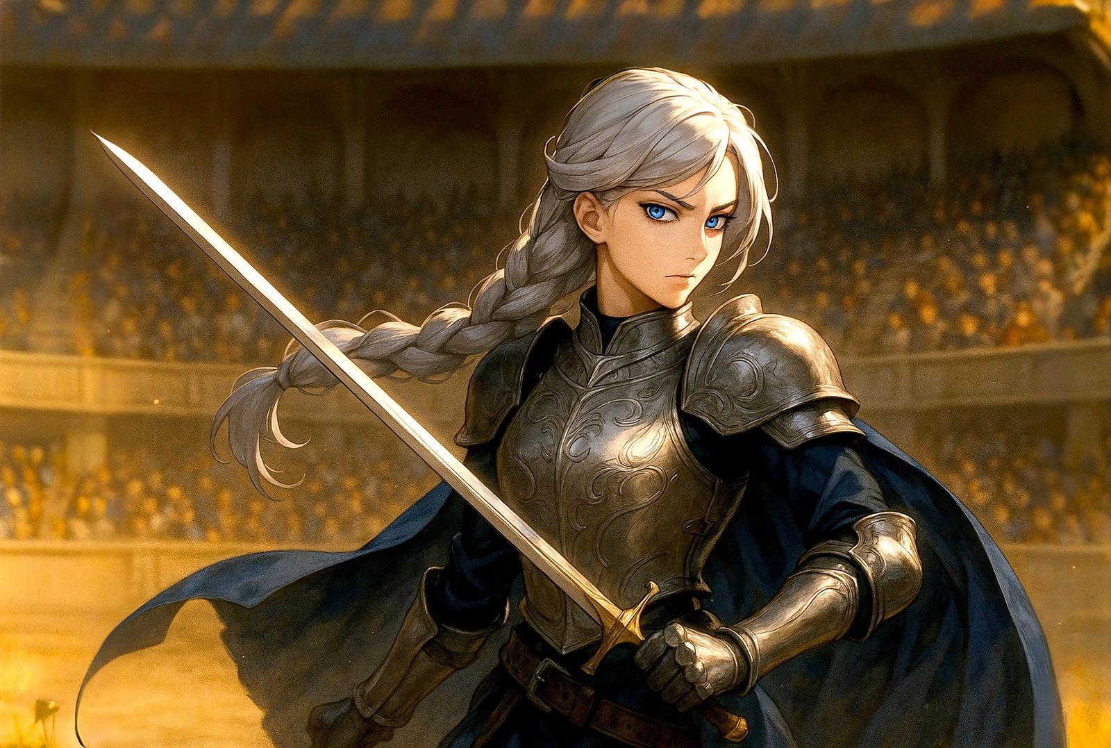 Cover art for πΈ Steel Orchid and the Art of Losing Gracefully, a swordfighting scenario on AI Dungeon