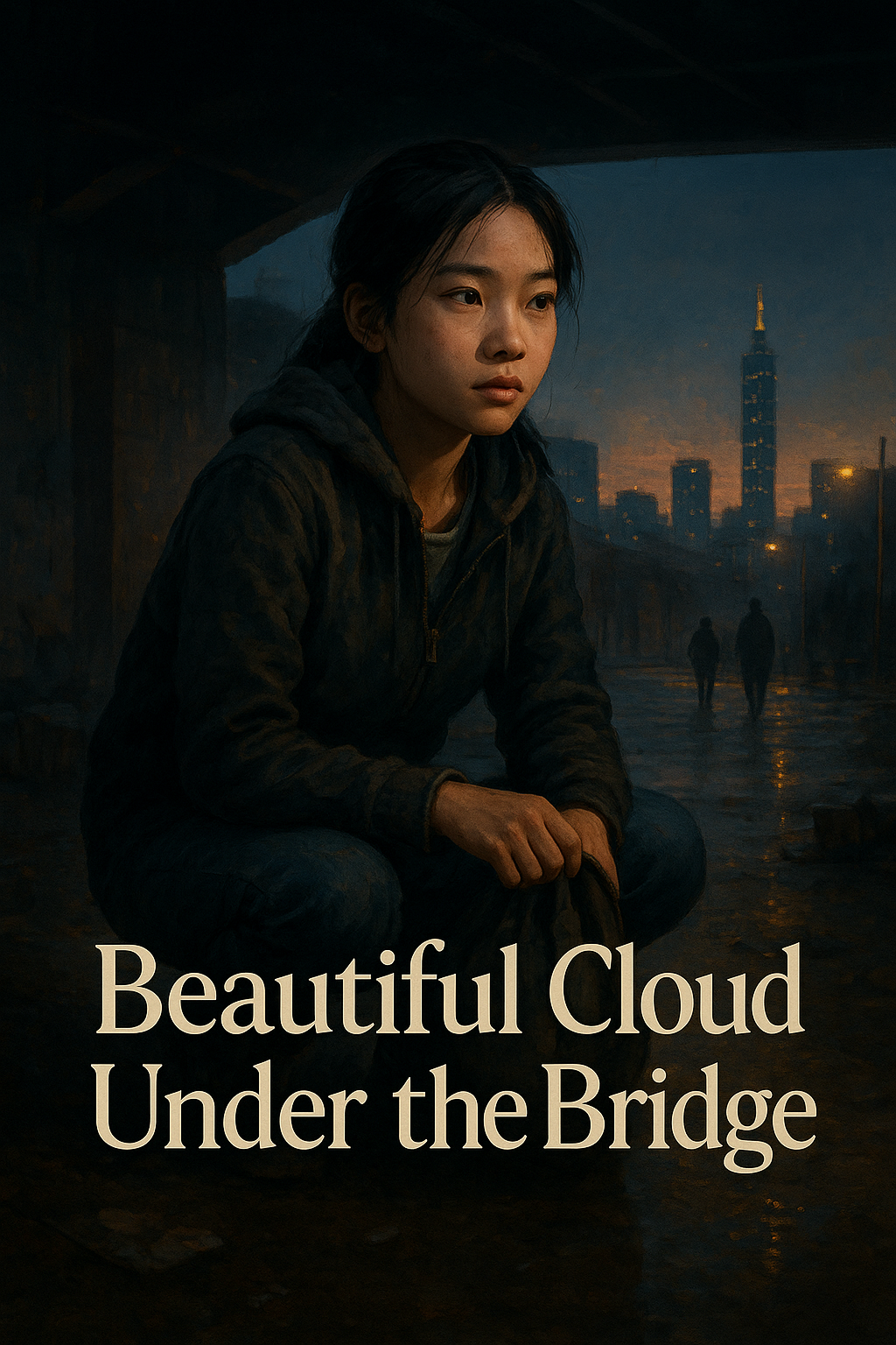 Cover art for Beautiful Cloud Under the Bridge, a modern urban drama scenario on AI Dungeon