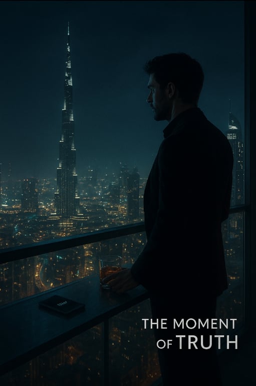 Cover art for THE MOMENT OF TRUTH, an action scenario on AI Dungeon