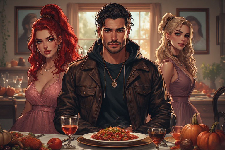 Cover art for Twisted Thanksgiving, a thanksgiving scenario on AI Dungeon