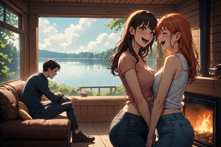 Cover art for "Wtf, is my wife a lesbian?", a romance scenario on AI Dungeon