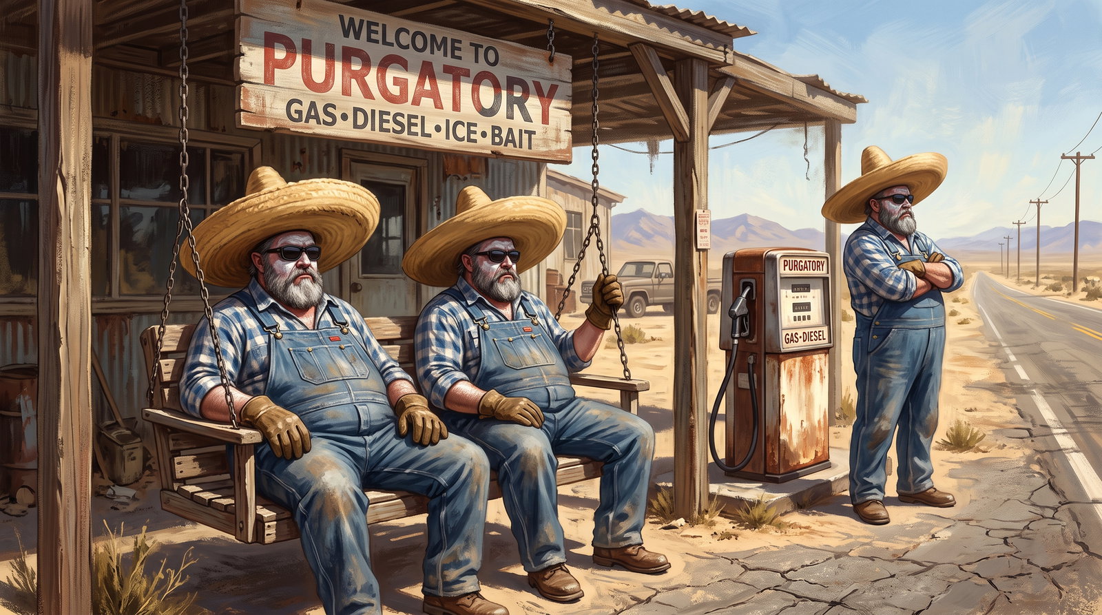 Cover art for šµš©ø Welcome to Purgatory, an iridium scenario on AI Dungeon