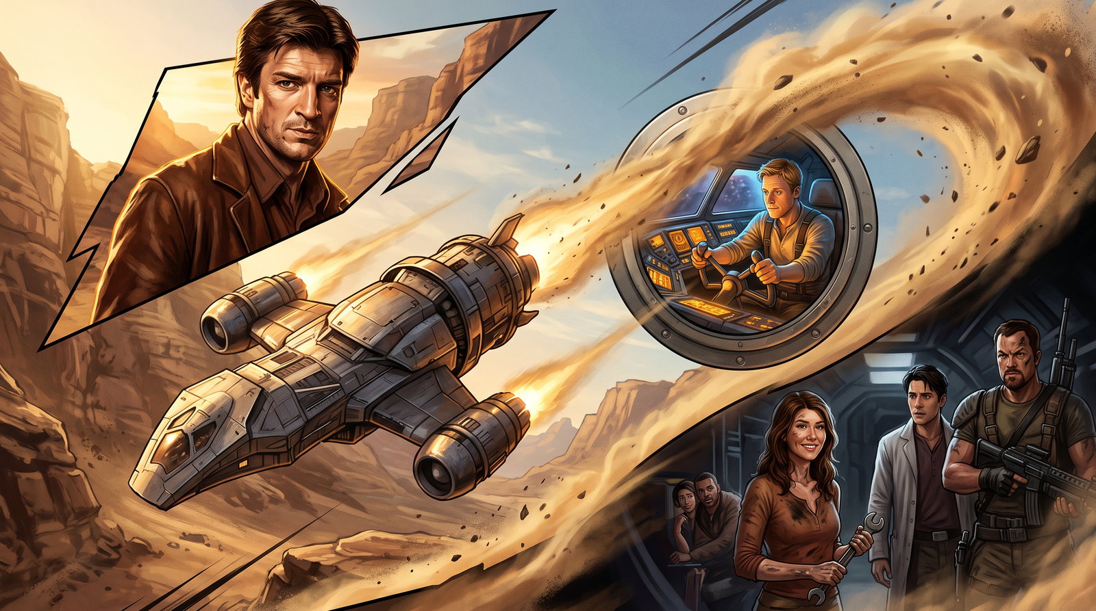 Cover art for Firefly: Other Trails, an iridium scenario on AI Dungeon