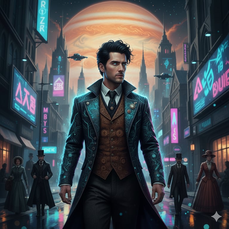 Cover art for Ghost in the Machine, an iridium scenario on AI Dungeon