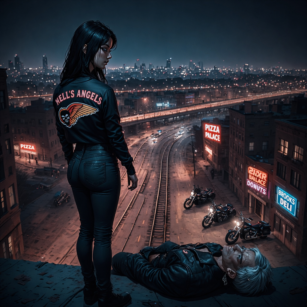 Cover art for Mafia Inheritance (Hell's Angels), an organized crime scenario on AI Dungeon